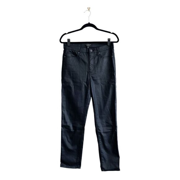 Banana Republic Womens High Rise Slim Coated Jeans Black Size 29 - Picture 1 of 9